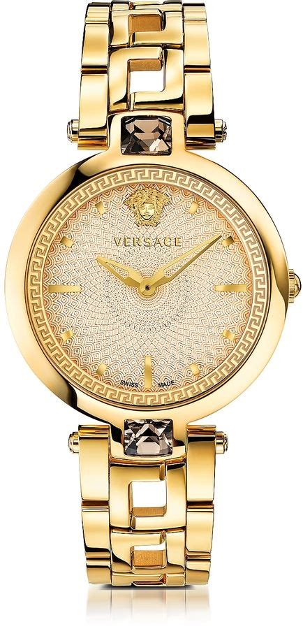 versace uhren damen gold|Women's Designer and High.